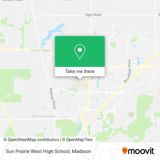Mapa de Sun Prairie West High School