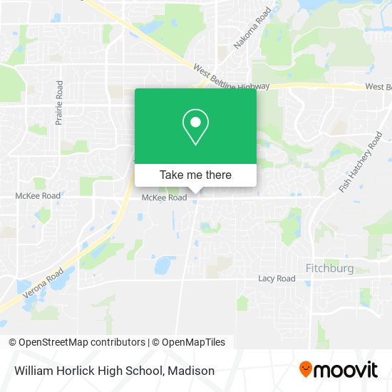 William Horlick High School map