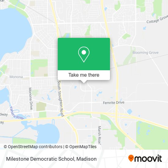 Milestone Democratic School map