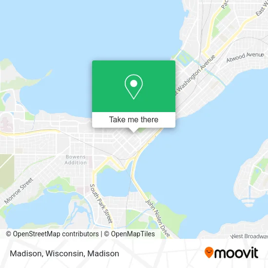 Madison, Wisconsin map