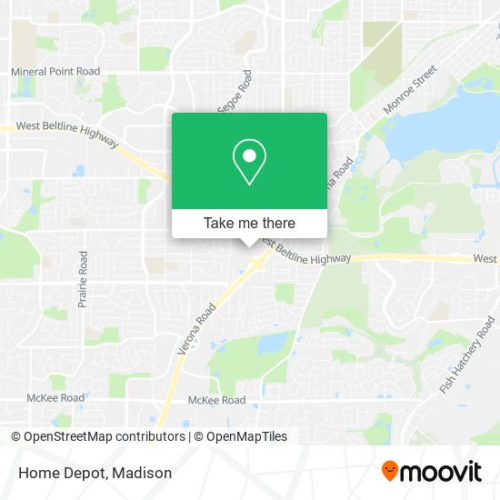 Home Depot map