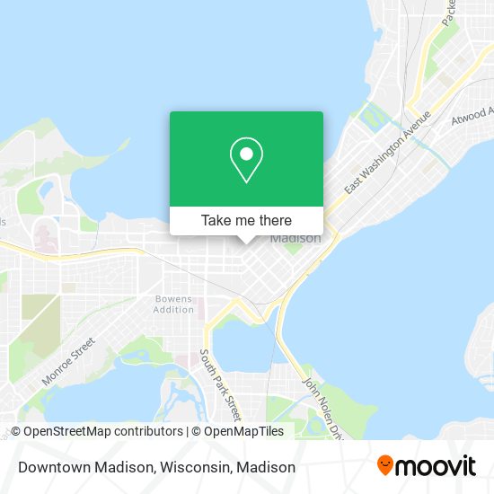 Mapa de Downtown Madison, Wisconsin