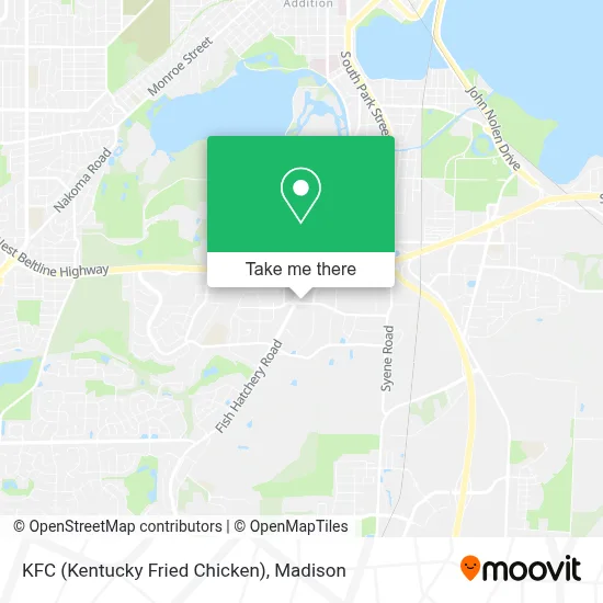 KFC (Kentucky Fried Chicken) map