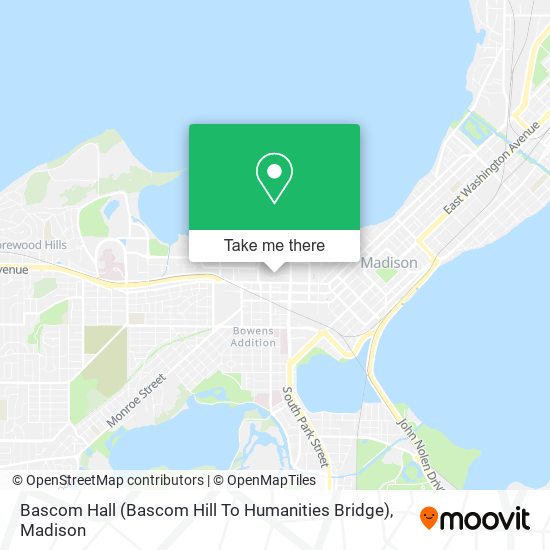 Bascom Hall (Bascom Hill To Humanities Bridge) map