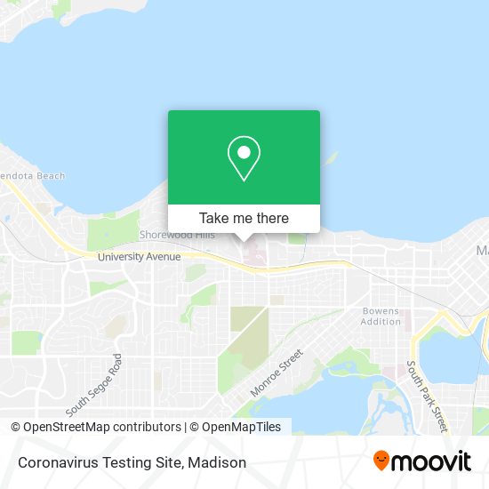 Coronavirus Testing Site map