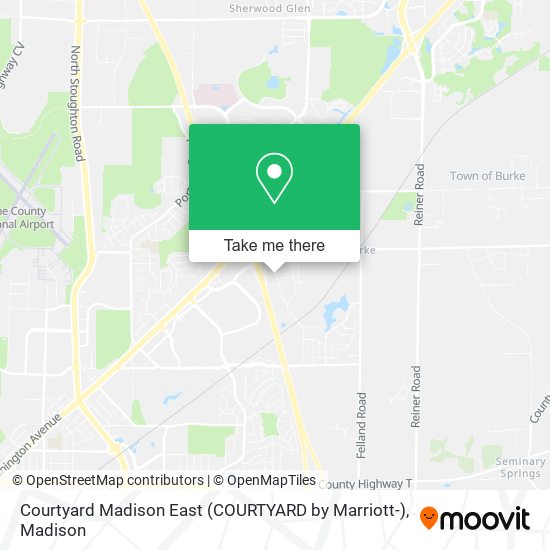 Mapa de Courtyard Madison East (COURTYARD by Marriott-)