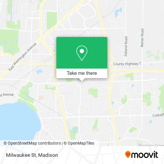 Mapa de Milwaukee St
