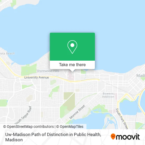 Uw-Madison Path of Distinction in Public Health map