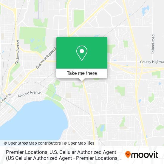 Premier Locations, U.S. Cellular Authorized Agent map