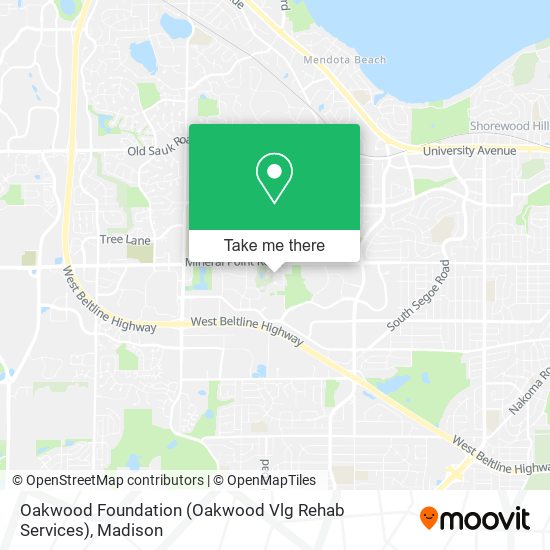 Oakwood Foundation (Oakwood Vlg Rehab Services) map