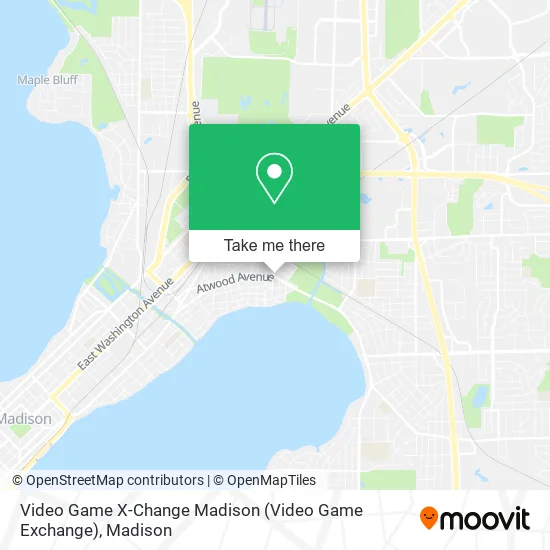 Mapa de Video Game X-Change Madison (Video Game Exchange)