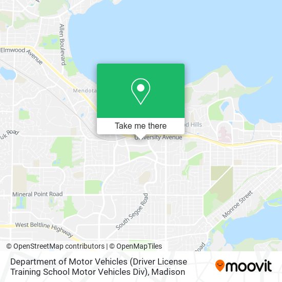 Department of Motor Vehicles (Driver License Training School Motor Vehicles Div) map