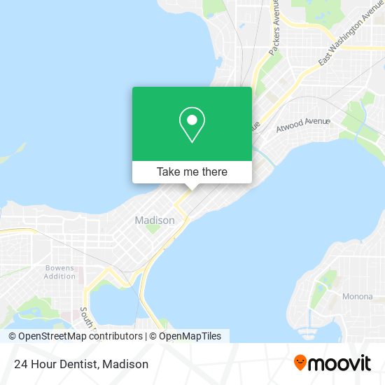 24 Hour Dentist map