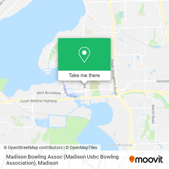 Mapa de Madison Bowling Assoc (Madison Usbc Bowling Association)