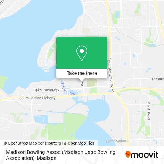 Madison Bowling Assoc (Madison Usbc Bowling Association) map