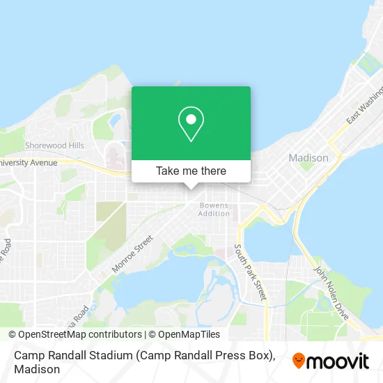 Camp Randall Stadium (Camp Randall Press Box) map