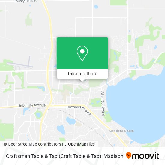 Craftsman Table & Tap (Craft Table & Tap) map