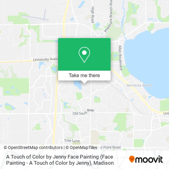 A Touch of Color by Jenny Face Painting map