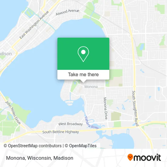 Monona, Wisconsin map