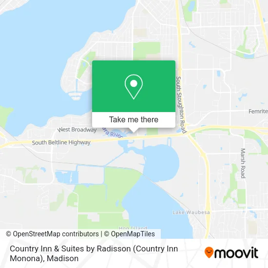 Mapa de Country Inn & Suites by Radisson (Country Inn Monona)