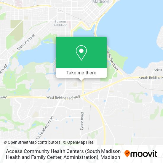 Access Community Health Centers (South Madison Health and Family Center, Administration) map