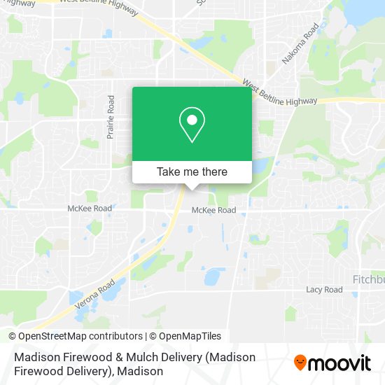 Madison Firewood & Mulch Delivery map