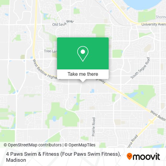 4 Paws Swim & Fitness map