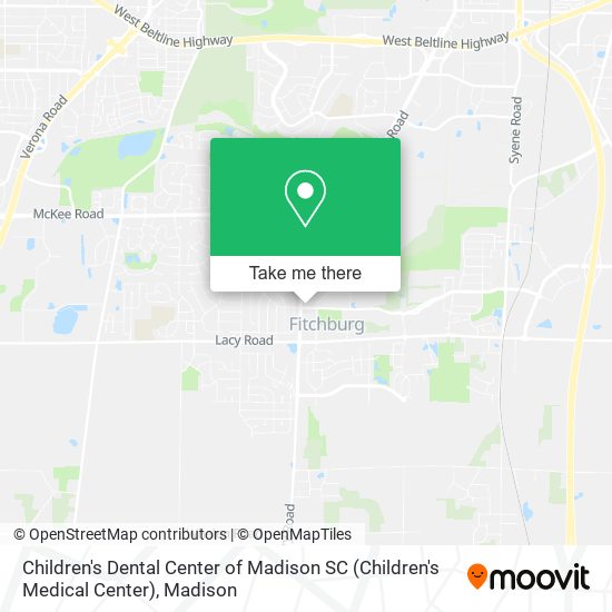 Mapa de Children's Dental Center of Madison SC (Children's Medical Center)