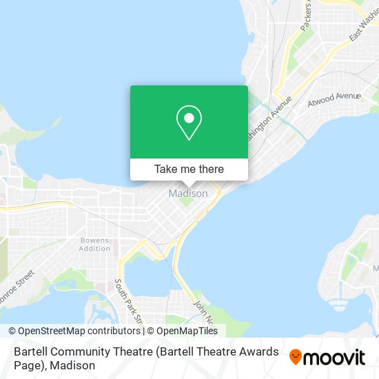 Mapa de Bartell Community Theatre (Bartell Theatre Awards Page)