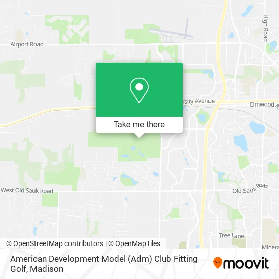 American Development Model (Adm) Club Fitting Golf map
