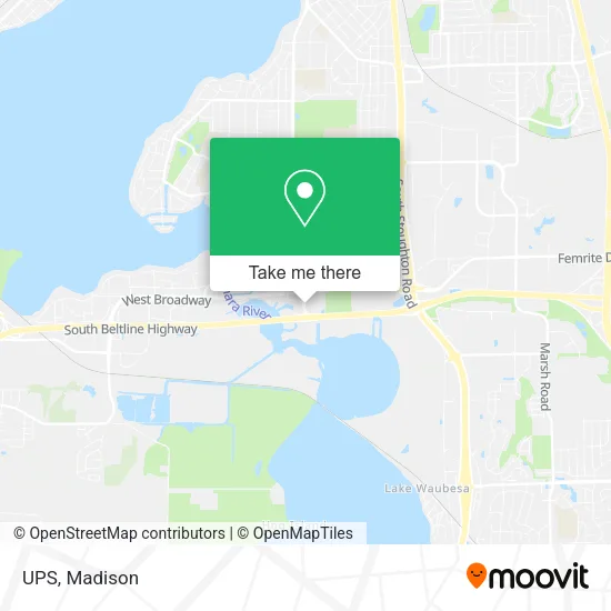 UPS map