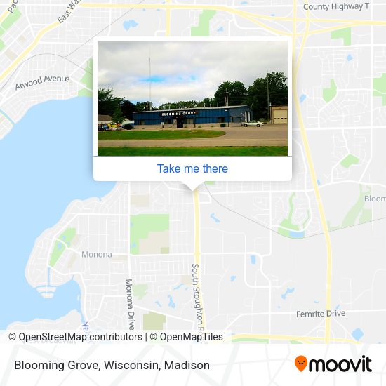 Blooming Grove, Wisconsin map
