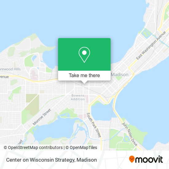 Center on Wisconsin Strategy map