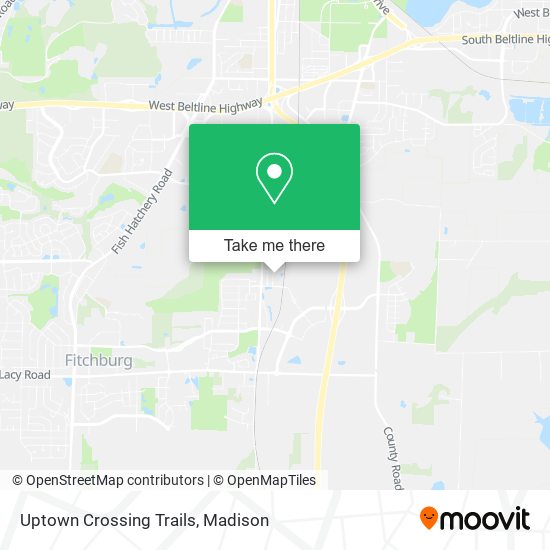 Uptown Crossing Trails map