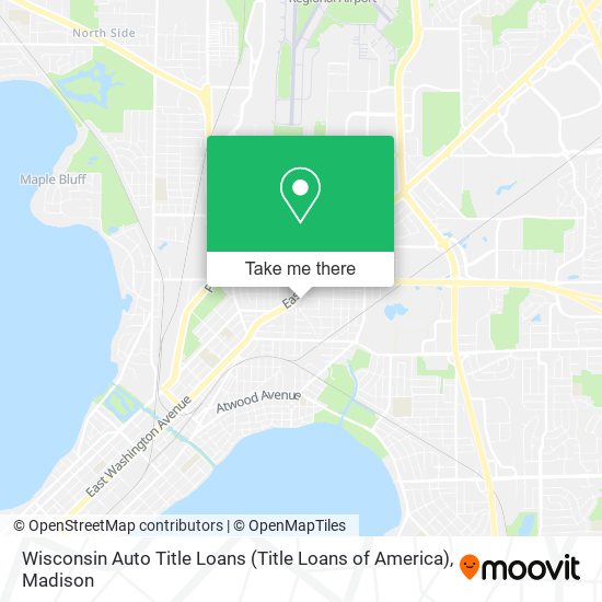 Wisconsin Auto Title Loans (Title Loans of America) map
