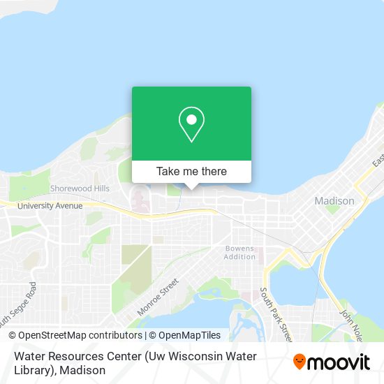 Water Resources Center (Uw Wisconsin Water Library) map