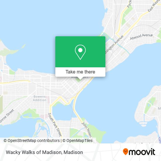 Wacky Walks of Madison map