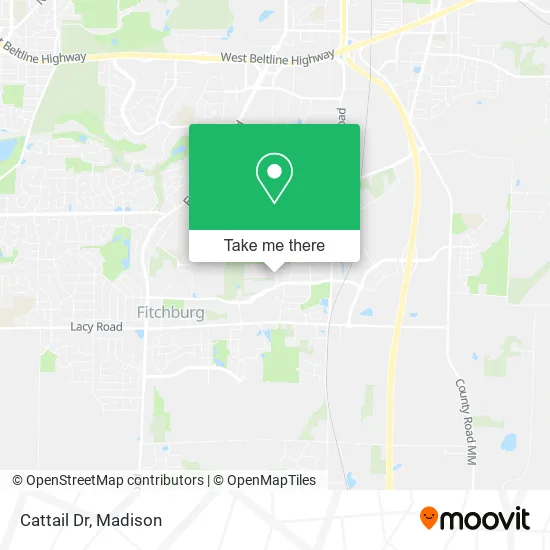 Cattail Dr map