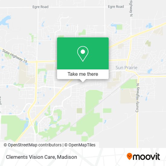 Clements Vision Care map