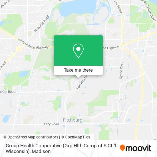 Group Health Cooperative (Grp Hlth Co-op of S Ctr'l Wisconsin) map