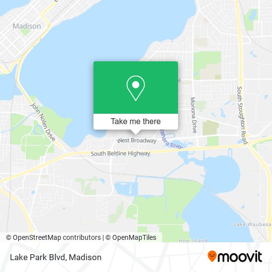 Lake Park Blvd map