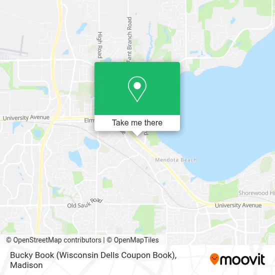 Bucky Book (Wisconsin Dells Coupon Book) map
