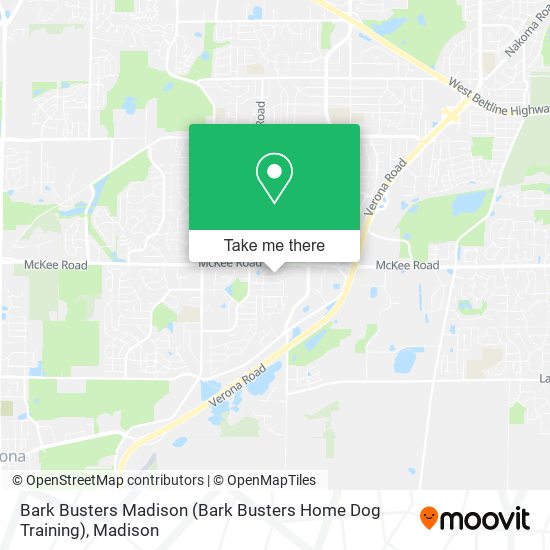 Mapa de Bark Busters Madison (Bark Busters Home Dog Training)