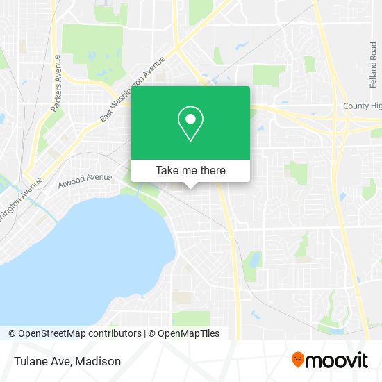 Mapa de Tulane Ave