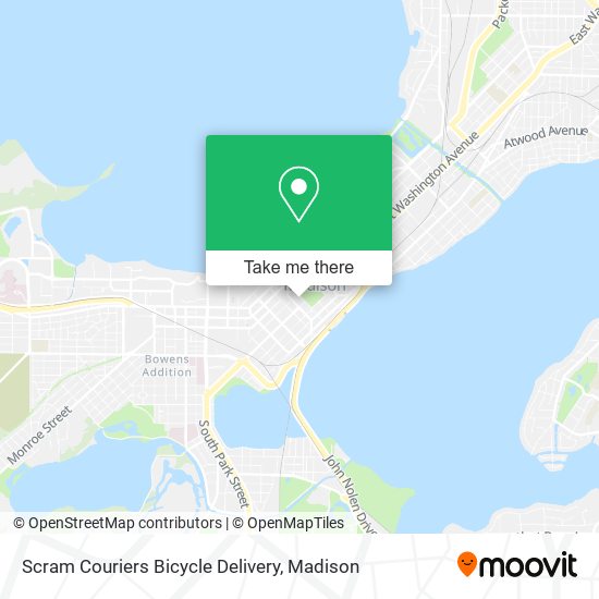 Mapa de Scram Couriers Bicycle Delivery