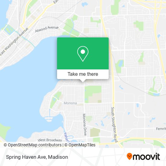 Spring Haven Ave map