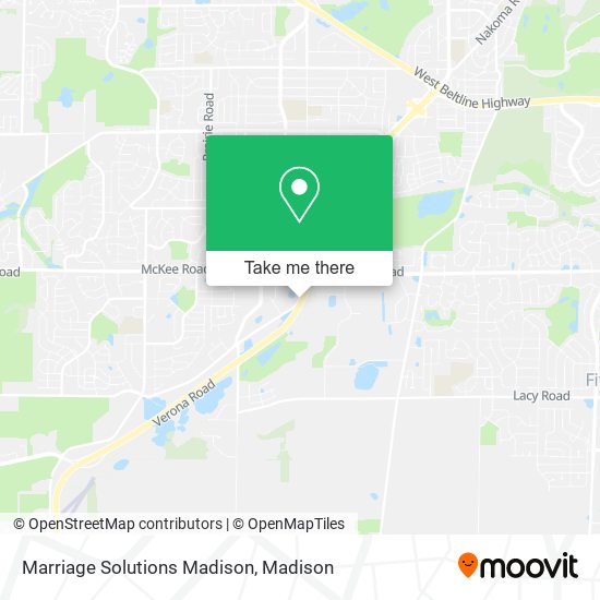 Marriage Solutions Madison map