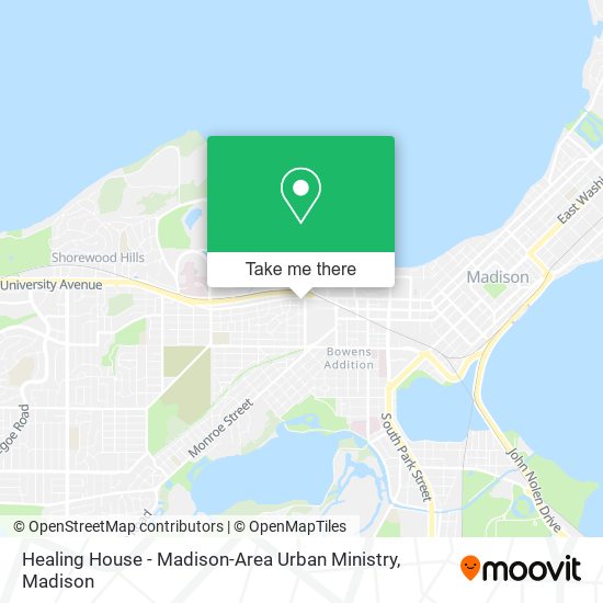 Healing House - Madison-Area Urban Ministry map