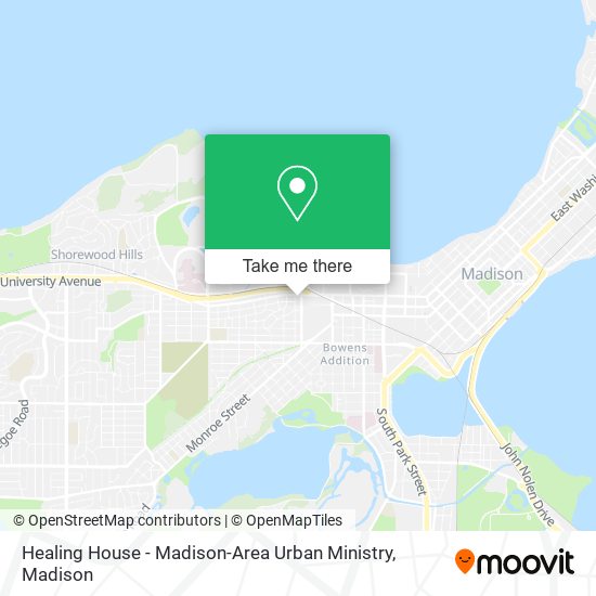 Mapa de Healing House - Madison-Area Urban Ministry