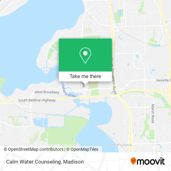 Mapa de Calm Water Counseling